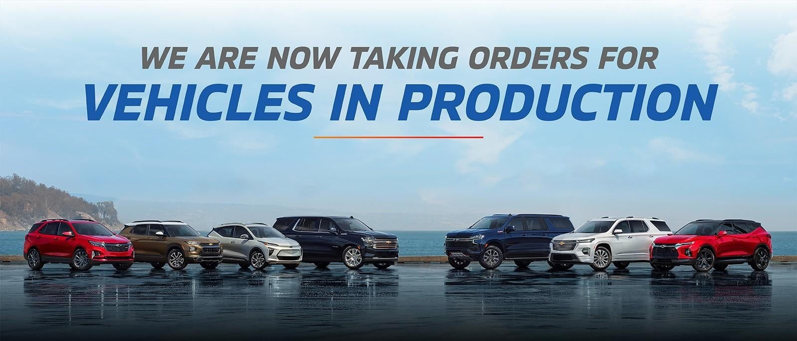 orders for vehicle in production with cars in background Bomnin Chevrolet Buick GMC Nanuet in Nanuet NY