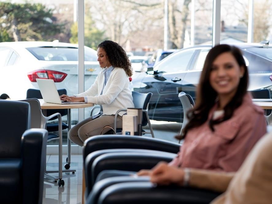 smiling couple Bomnin Chevrolet Buick GMC Nanuet in Nanuet NY