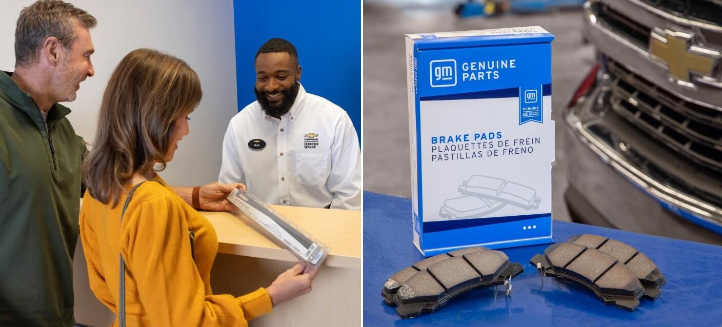 customer and salesperson with aldeco parts Bomnin Chevrolet Nanuet in Nanuet NY